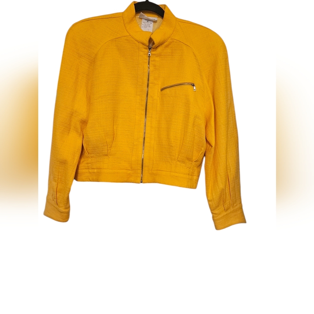 Vintage Courreges Size C yellow jacket.